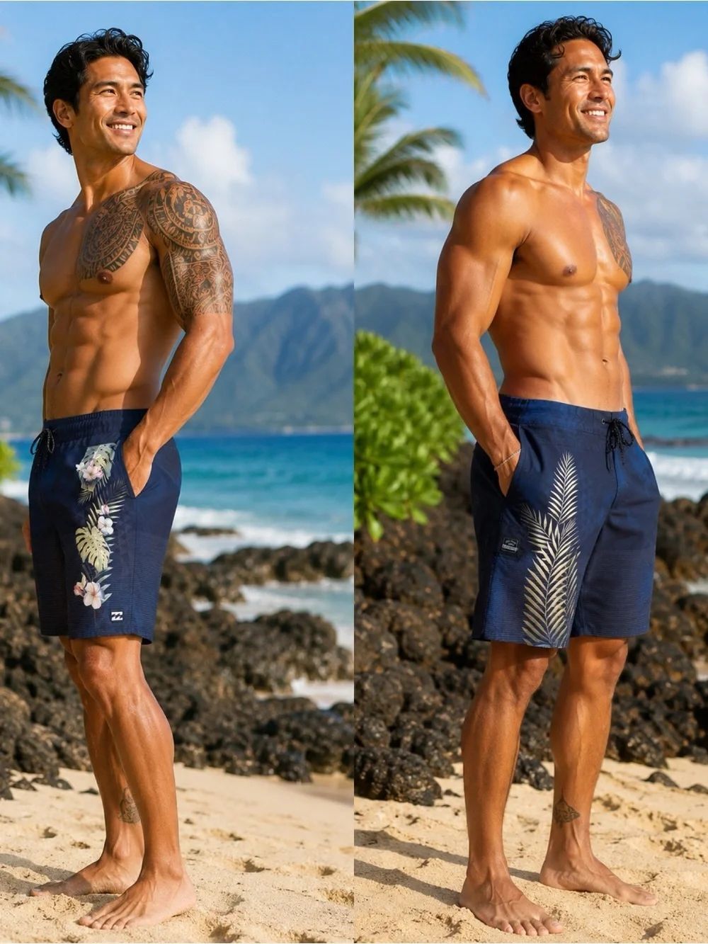 Billabong x Kamea Hadar Men's Board Shorts Size 34 Tropical Floral Surf